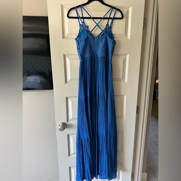 Baltic Born Summerlin Lace Top Maxi Dress in Blue - Picture 5 of 7